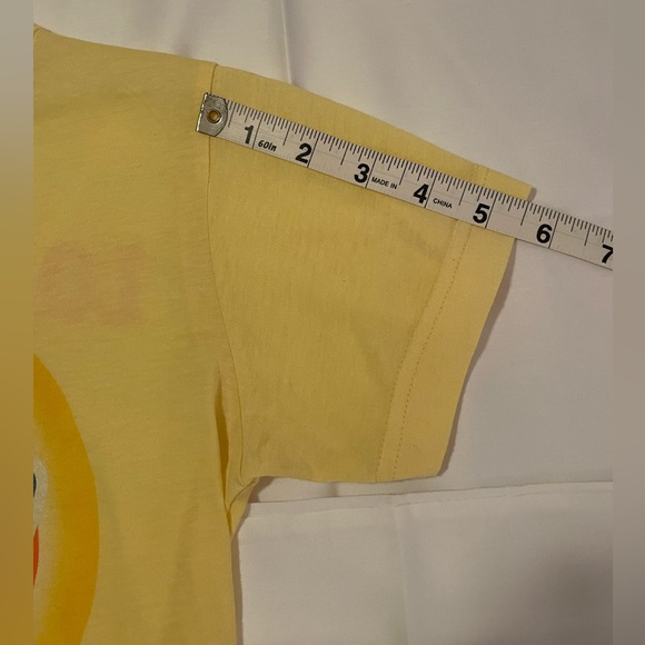 Junk Food t-shirt, Tide logo, Yellow, Vintage look, Y2K, 00s, “Loads of Hope” - Picture 9 of 13